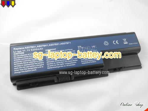 ACER Aspire 5520-TX58P16 Replacement Battery 5200mAh 11.1V Black Li-ion