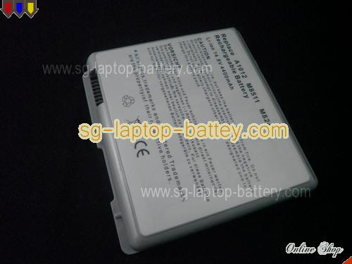 APPLE PowerBook G4 15 inch M7710J/A Replacement Battery 4400mAh 14.8V Gray Li-ion