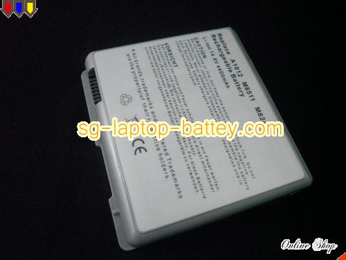 APPLE PowerBook G4 15 inch M8592LL/A Replacement Battery 4400mAh 14.8V Gray Li-ion