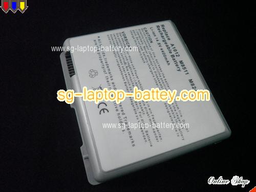 APPLE PowerBook G4 15 inch M8858Y/A Replacement Battery 4400mAh 14.8V Gray Li-ion