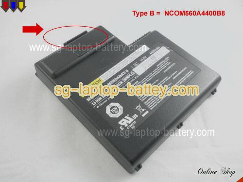 Genuine CLEVO M570 Series Battery For laptop 4400mAh, 14.8V, Black , Li-ion