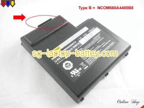 Genuine CLEVO M570U Battery For laptop 4400mAh, 14.8V, Black , Li-ion