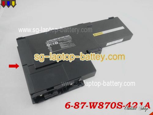 Genuine CLEVO W86 Series Battery For laptop 3800mAh, 11.1V, Black , Li-Polymer