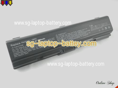 TOSHIBA SATELLITE L500D SERIES Replacement Battery 6600mAh 10.8V Black Li-ion