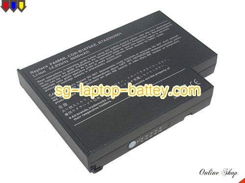 HP Pavilion ZE1210-F5398H Replacement Battery 4400mAh 14.8V Black Li-ion