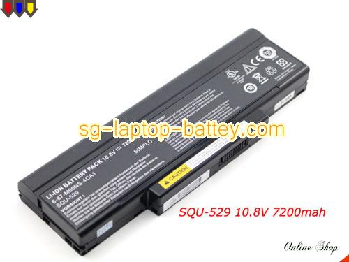 Genuine COMPAL EL80 Battery For laptop 7200mAh, 10.8V, Black , Li-ion