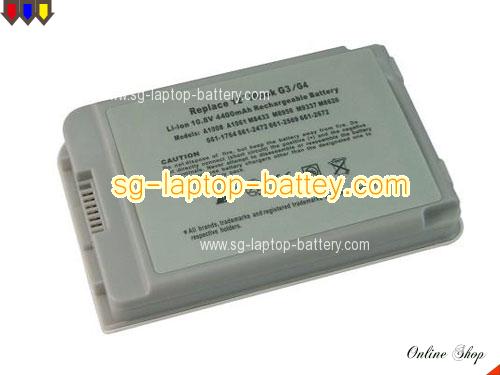 APPLE iBook G3 12 M8758Y/A Replacement Battery 5200mAh 11.1V Grey Li-ion