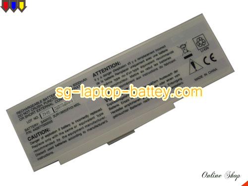 MITAC Easy Note E series Replacement Battery 6600mAh 11.1V White Li-ion