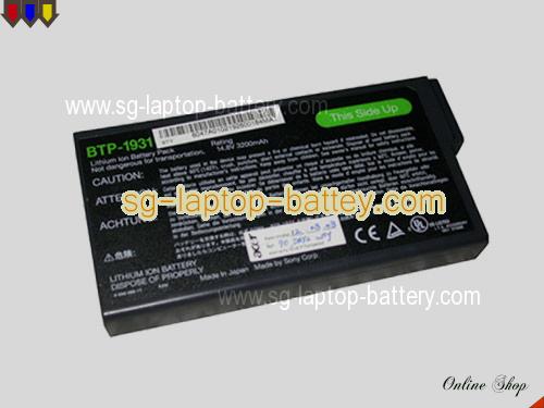 ACER Acer Extensa 700 series Replacement Battery 3200mAh 14.8V Black Li-ion