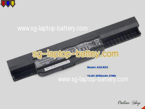 Genuine ASUS A43JC Battery For laptop 2600mAh, 37Wh , 14.8V, Black , Li-ion