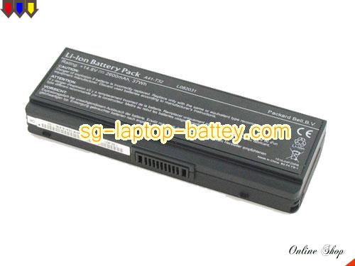 ASUS EasyNote BG48-M-047FR Replacement Battery 2600mAh 14.8V Black Li-ion