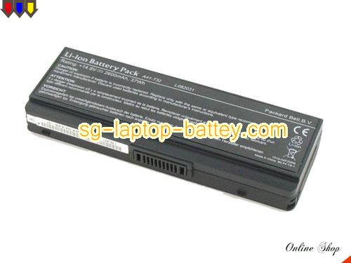 ASUS EasyNote BG48-M-056FR Replacement Battery 2600mAh 14.8V Black Li-ion