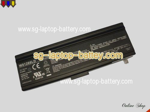 GATEWAY W81266LD Battery 6600mAh 11.1V Black Li-ion