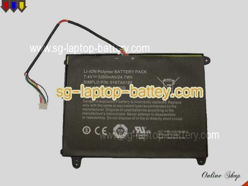 SIMPLO SQU-1009 Battery 3350mAh 7.4V Black Li-ion