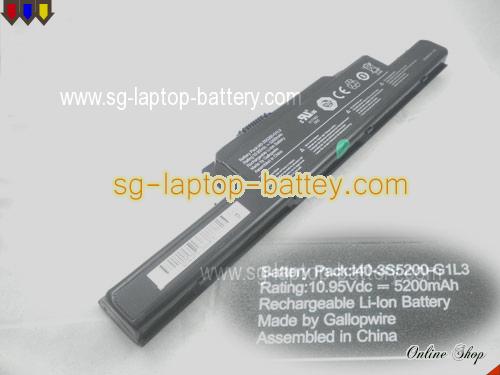 UNIWILL 140-4S2200-C1L3 Battery 5200mAh 10.95V Black Li-ion