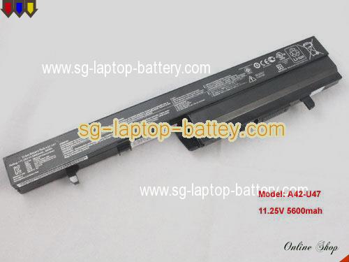 Genuine ASUS U47 Series Battery For laptop 5600mAh, 11.25V, Black , Li-ion