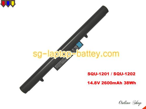 HASEE SQU-1201 Battery 2600mAh, 38Wh  14.8V Black Li-ion