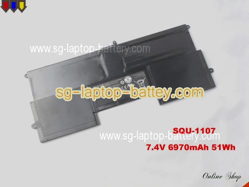 SIMPLO SQU-1107 Battery 6970mAh, 51Wh  7.4V Black Li-Polymer