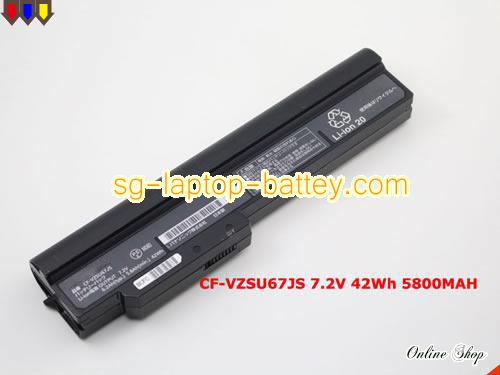 Genuine PANASONIC CF-J9 Battery For laptop 5800mAh, 42Wh , 7.2V, Black , Li-ion