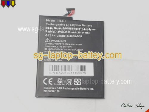 DNS 25EB0-241000-B0R Battery 4100mAh, 30.34Wh  7.4V Black Li-Polymer