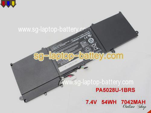 Genuine TOSHIBA Satellite U840 Battery For laptop 7042mAh, 54Wh , 7.4V, Black , Li-ion