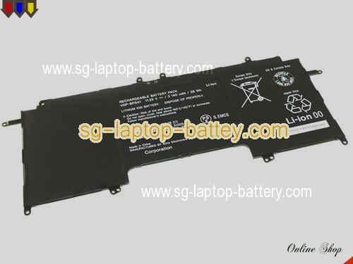 Genuine SONY Sony VAIO Fit 13A Battery For laptop 3140mAh, 36Wh , 11.25V, Black , Li-ion