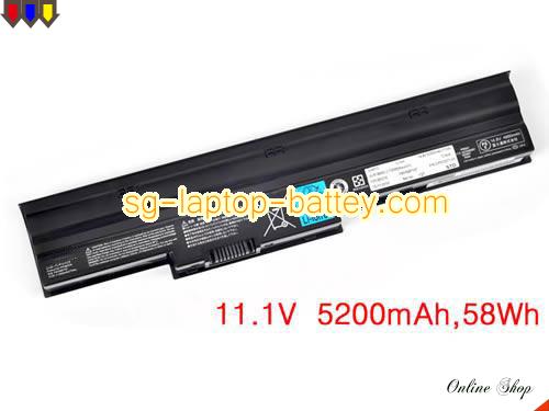 FUJITSU LIFEBOOK NH751 Replacement Battery 5200mAh, 58Wh  11.1V Black Li-ion