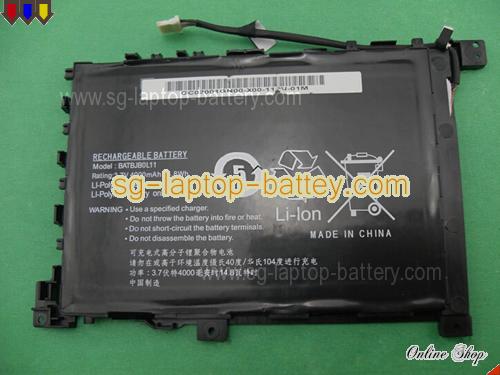 GATEWAY BATBJB0L11 Battery 4000mAh, 14.8Wh  3.7V Black Li-ion