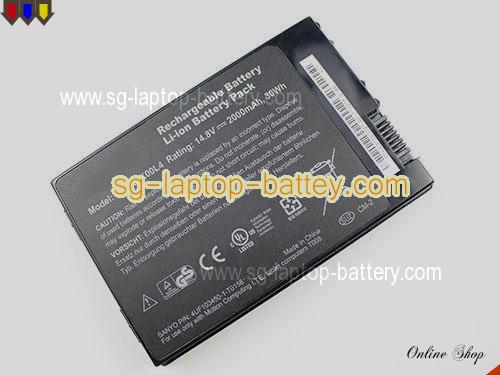 Genuine MOTION J3400 Battery For laptop 2000mAh, 14.8V, Black , Li-ion