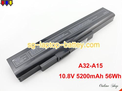 MSI CR640DX Replacement Battery 5200mAh, 56Wh  10.8V Black Li-ion