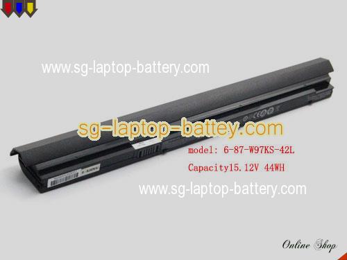 Genuine CLEVO W940JU Battery For laptop 44Wh, 15.12V, Black , Li-lion