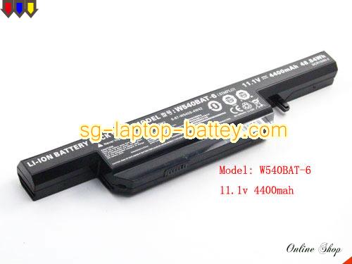 Genuine CLEVO W545EU Battery For laptop 4400mAh, 48.84Wh , 11.1V, Black , Li-ion