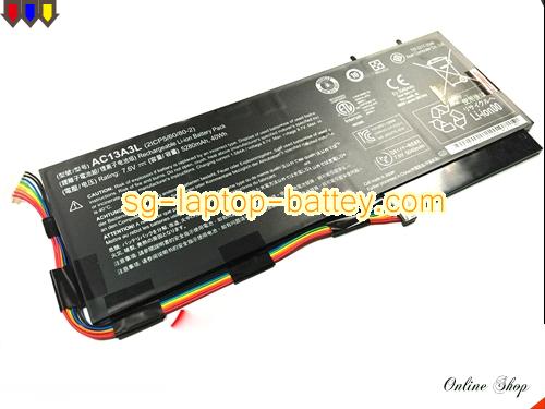 Genuine ACER aspire p3-131 Battery For laptop 5280mAh, 40Wh , 7.6V, Black , Li-ion