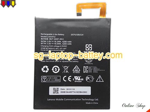 Genuine LENOVO L13D1P32 Laptop Battery  rechargeable 4290mAh, 16.3Wh Black In Singapore 