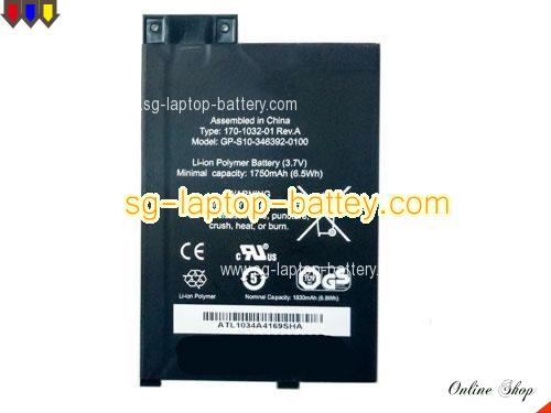 Replacement AMAZON D00901 Laptop Battery 170-1032-01 rechargeable 1750mAh, 6.47Wh Black In Singapore 