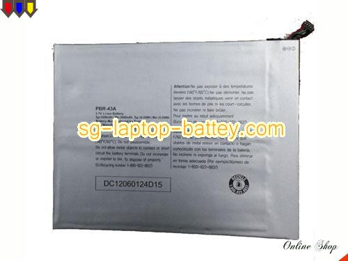Replacement OTHER PBR-43A Laptop Battery  rechargeable 6500mAh, 24.05Wh Sliver In Singapore 