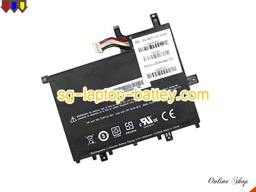 Genuine HP 724712-001 Laptop Battery 724536001 rechargeable 3500mAh, 12.95Wh Black In Singapore 