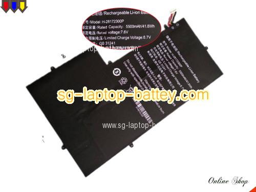 Replacement TECLAST H28172300P Laptop Battery H-28172300P rechargeable 5500mAh, 41.8Wh Black In Singapore 