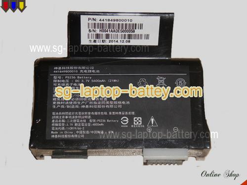 Genuine GETAC 441849800010 Laptop Battery 441819800010 rechargeable 5600mAh, 21Wh Black In Singapore 