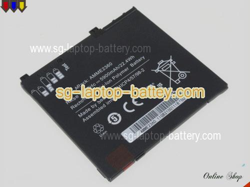 Genuine OTHER AMME2360 Laptop Battery 1ICP4/57/98-2 rechargeable 5900mAh, 22.4Wh Black In Singapore 