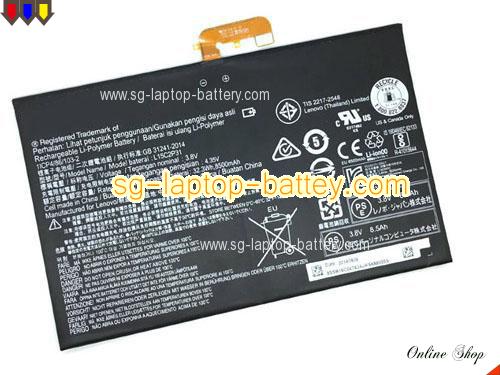 Genuine LENOVO L15C2P31 Laptop Battery SB18C04740 rechargeable 8500mAh, 32Wh Black In Singapore 