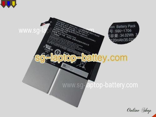 Genuine ACER SQU-1706 Laptop Battery I1CP4/53/129-2 rechargeable 8860mAh, 34.02Wh Black In Singapore 