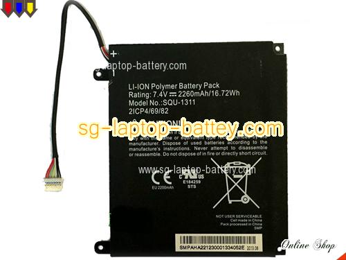 Genuine ACER SQU1311 Laptop Battery 2ICP4/69/82 rechargeable 2260mAh, 16Wh Black In Singapore 