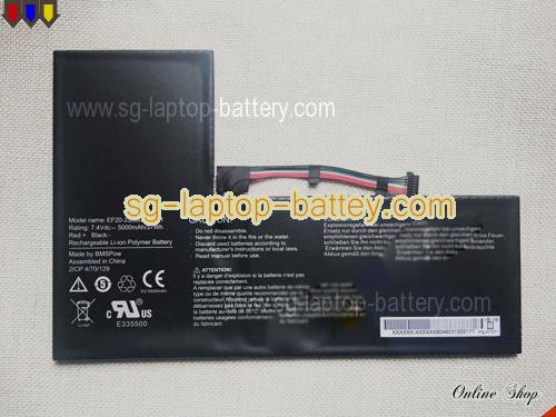 Replacement MEDION EF20-2S5000-G1L1 Laptop Battery EF202S5000G1L1 rechargeable 5000mAh Black In Singapore 