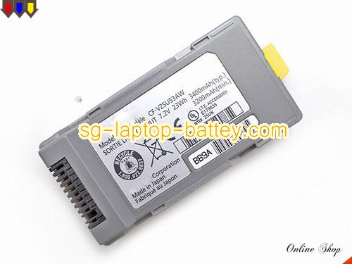 Genuine PANASONIC CF-VZSU53JS Laptop Battery CF-VZSU53W rechargeable 3400mAh, 23Wh Grey In Singapore 