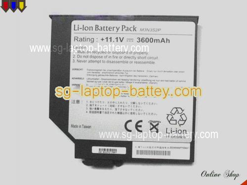 Genuine HAIER M3N3S2P Laptop Battery  rechargeable 3600mAh, 41Wh Black In Singapore 