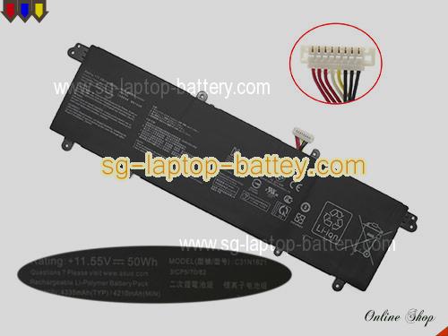 Genuine ASUS C31N1821 Laptop Battery 0B200-03210100 rechargeable 4330mAh, 50Wh Black In Singapore 