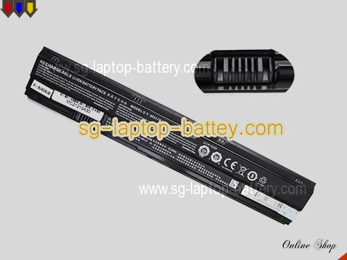 Genuine CLEVO W517BAT3 Laptop Battery 6-87-W517S-2CF1 rechargeable 2650mAh, 31Wh Black In Singapore 