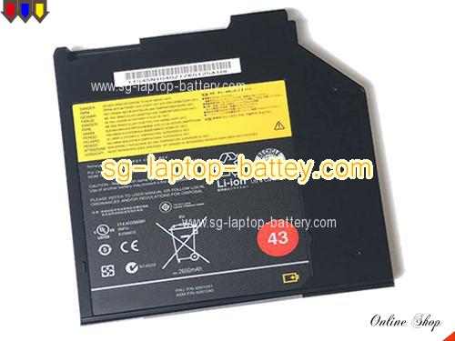 Genuine LENOVO 40Y6787 Laptop Battery 41U4890 rechargeable 2900mAh, 32Wh , 2.9Ah Black In Singapore 