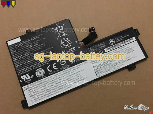 Genuine LENOVO L17C3PG0 Laptop Battery L17L3PB0 rechargeable 3685mAh, 42Wh Black In Singapore 